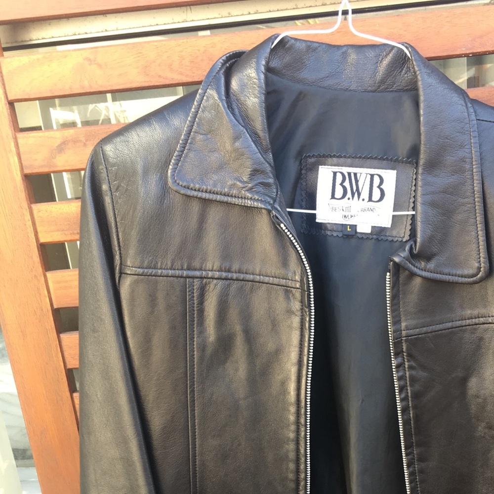 Black Leather Motorcycle Jacket